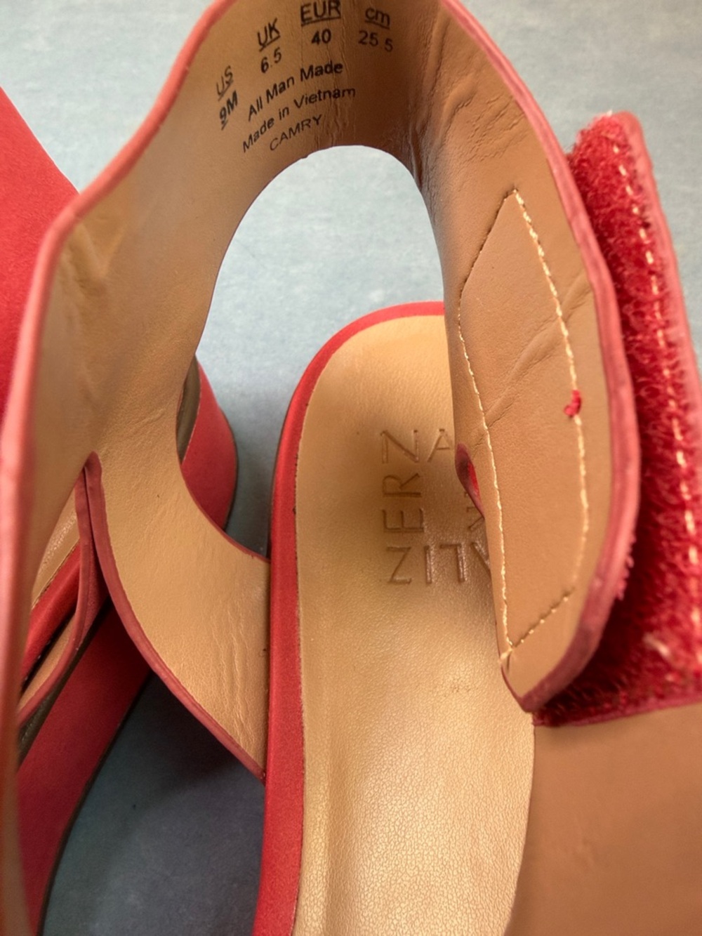 Naturalized Red Women's Ankle-Strap Sandals Size 9 - Picture 3 of 8